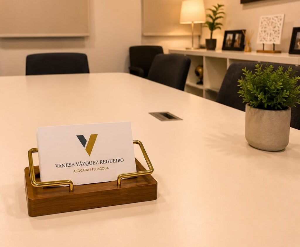 Interior del despacho de abogados de Vanesa Vázquez Regueiro